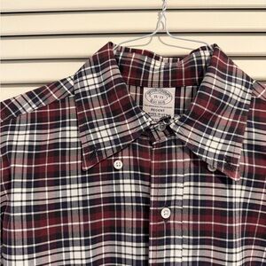 Brooks Brothers Red and Black Button Down Shirt